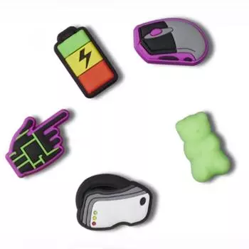 Crocs Metaverse Gaming Zibbitz 5 Pack 10011575 FREE