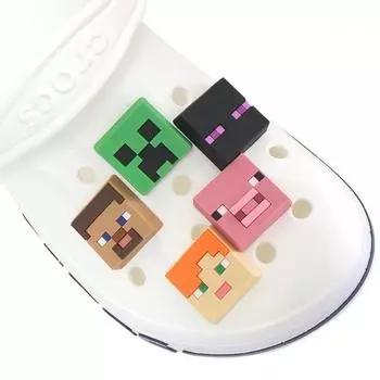 Crocs Minecraft Zibbitz 5 Piece Set Shoe Accessories 10011273 10011273:MISC