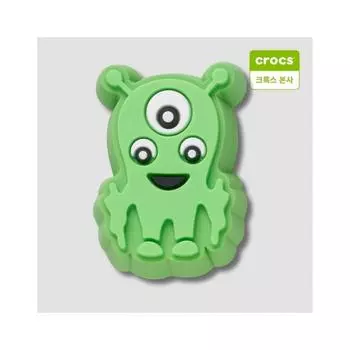Crocs Mini Green Monster Zibbitz Charm 10013579 onefree