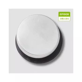 Crocs Mini Silver Circle Jibbitz Charm 10014310 onefree
