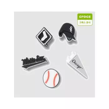 Crocs Mlb Chicago White Sox 5 предметов набор Gibbitz Charm 10012711 shuffle