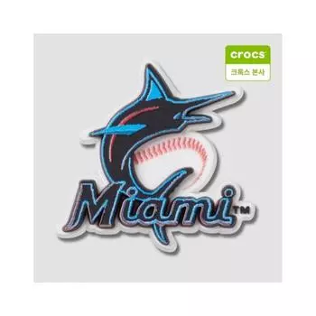 Crocs Mlb Miami Marlins Zibbitz Charm 10012758 onefree