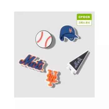 Crocs Mlb New York Mets набор из 5 предметов Zibbitz Charm 10012752 shuffle
