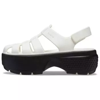 Crocs Мужские кроссовки Stomp Fisherman Sandal Chalk белые 209938-0WV 37-38