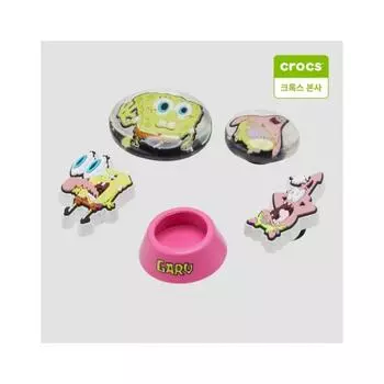 Crocs Набор из 5 шариков-пузырей Spongebob Bubble Charm 10013556 onefree