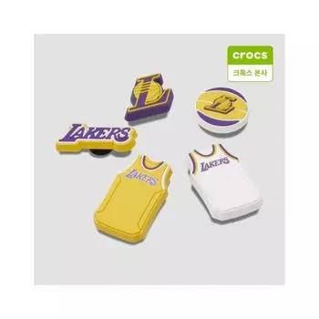 Crocs Nba La Lakers 5 шт. в упаковке Zibbitz 10011275 onefree