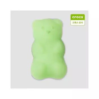 Crocs Neon Green Candy Bear Jebitz Charm 10011686 onefree