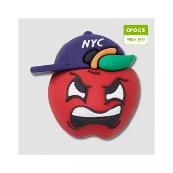 Crocs Nyc Angry Apple Zibbitz Charm 10014075 onefree