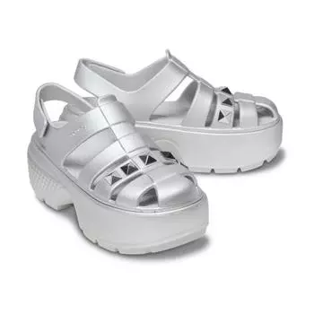 CROCS общественный STOMP STUDMTLLCFISHERMANSANDAL SV 24SUSD210409 SILVER Z040/M4W6 230