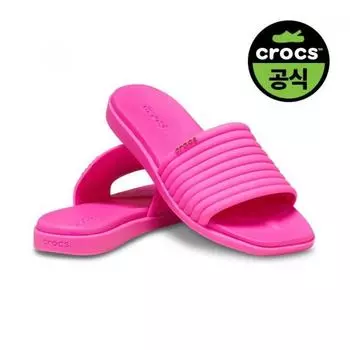 CrocS Official Women S Miami Slide Pkcr PINK CRUSH(Z6TW)/W6(230)