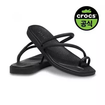 Crocs Официальные женские сандалии Miami Toe Loop Bk BLACK(Z001)/W6(230)