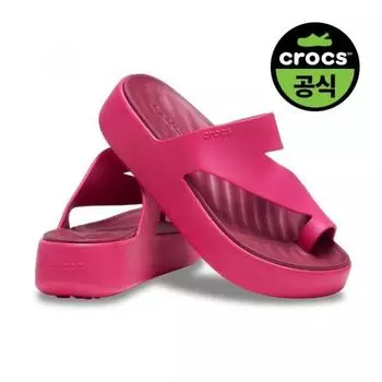 Crocs Официальный женский кроссовки Getaway Platform Toe Loop Df DRAGON FRUIT(Z6ZQ)/W6(230)