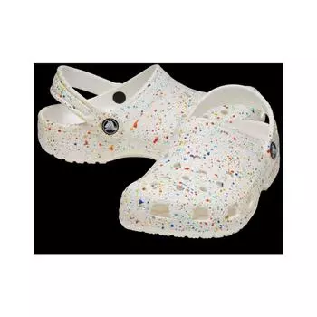 Crocs Paint Splatter Clog Kids White Multi 210349 94s white/C11