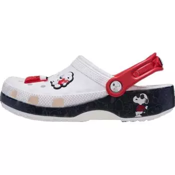 Crocs Peanuts x Classic Clog Детские кроссовки Snoopy & Joe Cool Белый Мульти 211125-90H 29-30