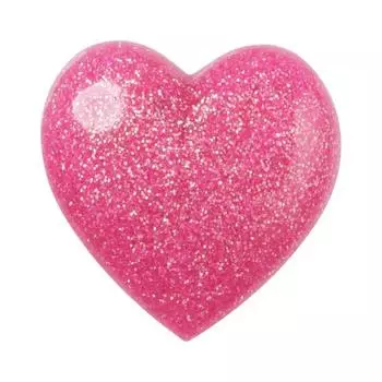Crocs Pink 3d Glitter Heart Zibbitz 10009905 shuffle/one sizefree