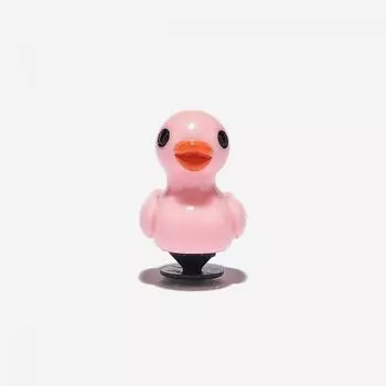Crocs Pink 3d Rubber Ducky Crs10011102 FREE