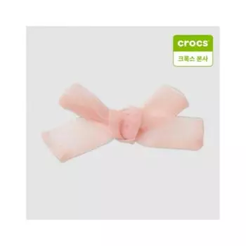 Crocs Подвеска Gibbits с нежно-розовой лентой 10013390 shuffle