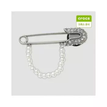 Crocs Подвеска-прищепка Gibbits с жемчужной цепочкой 10013836 onefree