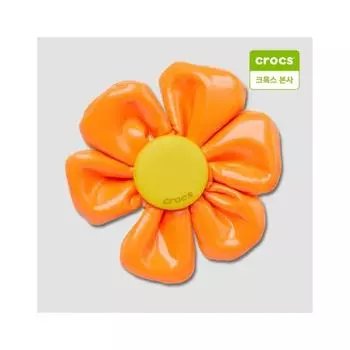 Crocs Подвеска-шарм Gibbits с большим оранжевым цветком 10014613 one/free
