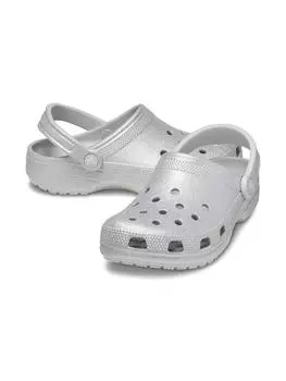 Crocs Public Classic Glitter Clog Svg 24sucl205942 SILVER GLITTER Z0IC/265