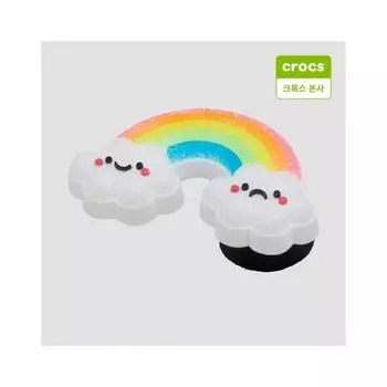 Crocs Rainbow Over Clouds Zibbitz Charm 10013734 onefree