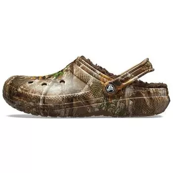 Crocs Кроссовки Realtree x Classic Lined Clog Edge Camo Unisex коричневые шоколадные 205377-280 41-42