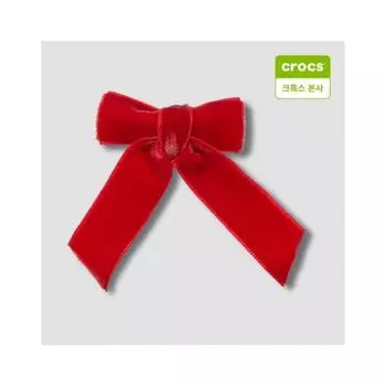Crocs Red Velvet Ribbon Gibbits Charm 10013834 onefree