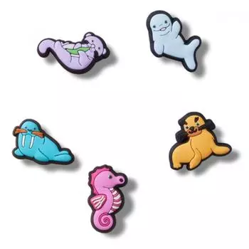 Crocs Reel Baby Animals Zibbitz Set Of 5 10013708 FREE