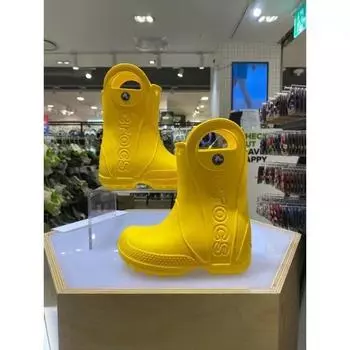 Crocs Резиновые сапоги детские 12803 730 желтые yellow/130
