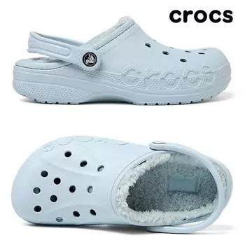 Crocs Сабо Baya с подкладкой из меха для дома 205969 4jz mineral blue/250