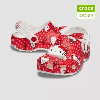 Crocs Сабо Starfield Suwon Hello Kitty красные классические детские 210576 90 ч Multi (90H)/J1(200mm)