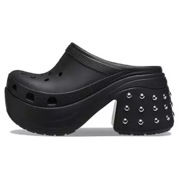 Crocs Сабо женские EVA Mermaid с заклепками, черные 209017 41-42