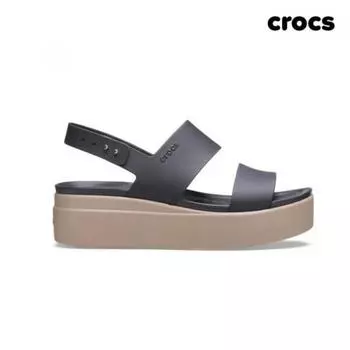 Crocs Сандалии на низкой танкетке Crocs Brooklyn из универмага Daegu Black Mushroom 230 (M4W6)