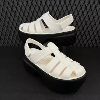Crocs Сандалии Stomp Fisherman Hc02 Stomp Fisherman Sandals ivory/black0WV/220
