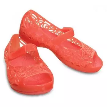 Crocs Сандалии-тапочки Skies Tqj 203281 689 Crocs Isabella Jelly Flat Ps Coral 140