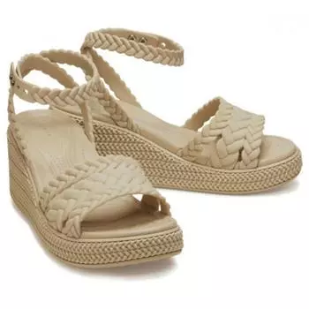 Crocs Сандалии-тапочки Tqj 209994 212 Brooklyn Woven Ankle Strap Wdg Chai 240