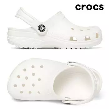 [crocs Shoes] Дети Взрослые Классические Сабо K Белые 206991 100 210