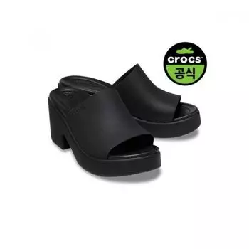 [crocS] Штаб-квартира Официальный женский S Бруклин Слайд Хилл Bkb 25SwSd209408 BLACK_BLACK(Z060)/W6(230)