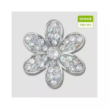 Crocs Серебряная маргаритка 1 подвеска Gibbits 10013403 onefree