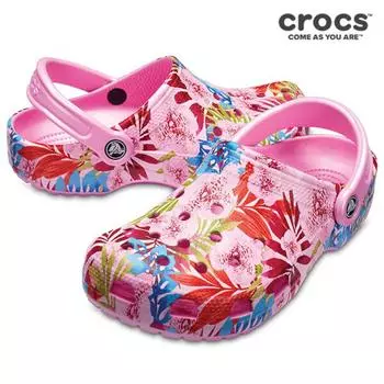 Crocs Slipper Sandals Tqj 204612 6bx Classic Graphic Clog Cntn Cpnk 230