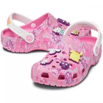 Crocs Slipper Sandals Tqj 208527 680 Hello Kitty Classic Clog Pink 230