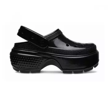 Crocs Slipper Sandals Tqj 209568 001 Stomp Hi sHine Platform Clogs Black 250