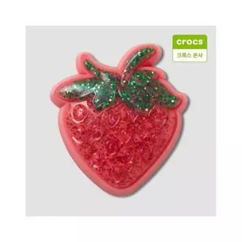 Crocs Sparkling Strawberry Gibbitz Charm 10013412 onefree