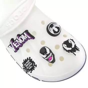 Crocs Spider Man Venom 5 Piece Set Shoe Accessories 10012080 10012080:MISC