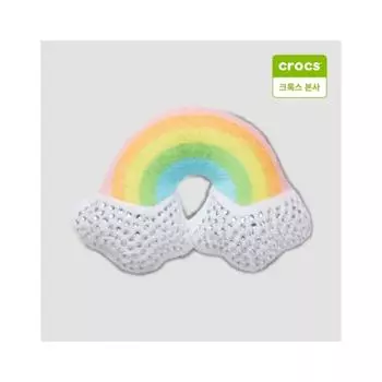 Crocs Squishy Fuzz Rainbow Zibbitz Charm 10014272 onefree