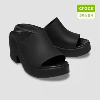 Crocs Starfield Suwon Brooklyn Slide Heels Black 209408 060 W5(220mm)