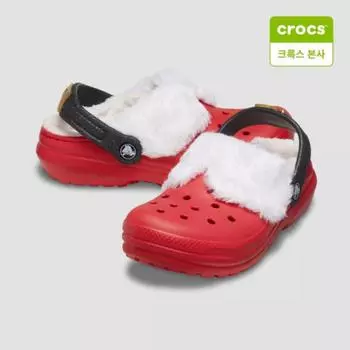 Crocs Starfield Suwon Classic Lined Santa Clog Toddler 210932 6we C5(120mm)