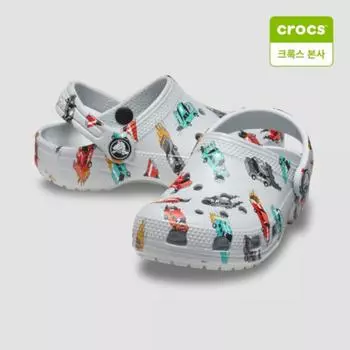Crocs Starfield Suwon Toddler Classic Race Car Graphic Clog Toddler 210992 1nn C5(120mm)