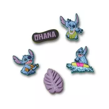 Crocs Stitch Tropical Set Of 5 Gibbitz 10012920 shuffle/one sizefree