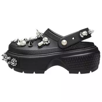 Crocs Stomp Clog Simone Rocha черные женские кроссовки 210942-001 38-39